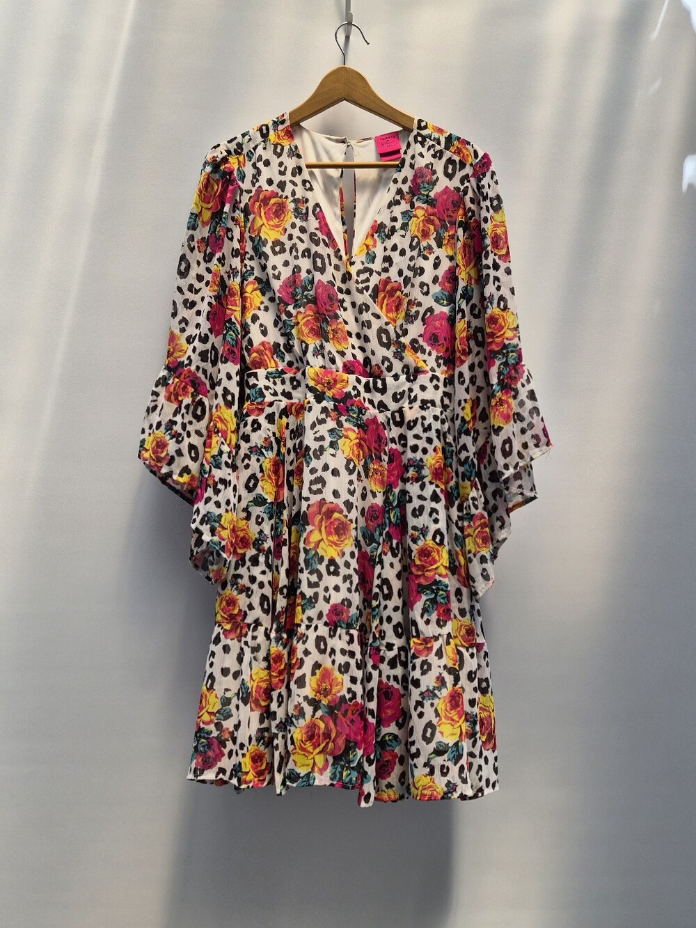 Torrid x Betsey Johnson Collab Limited Edition Leopard Floral Dress Size 1 1x - Picture 15 of 15
